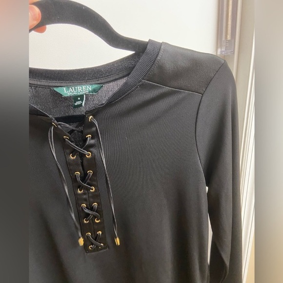 Lauren Ralph Lauren Lace-Up Top - Picture 6 of 6